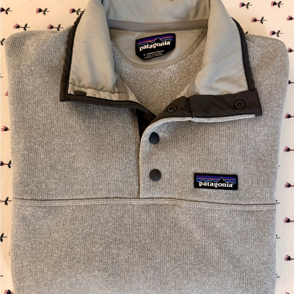 Patagonia Better Sweater Marsupial Fleece Pullover – Women’s Large – Gray